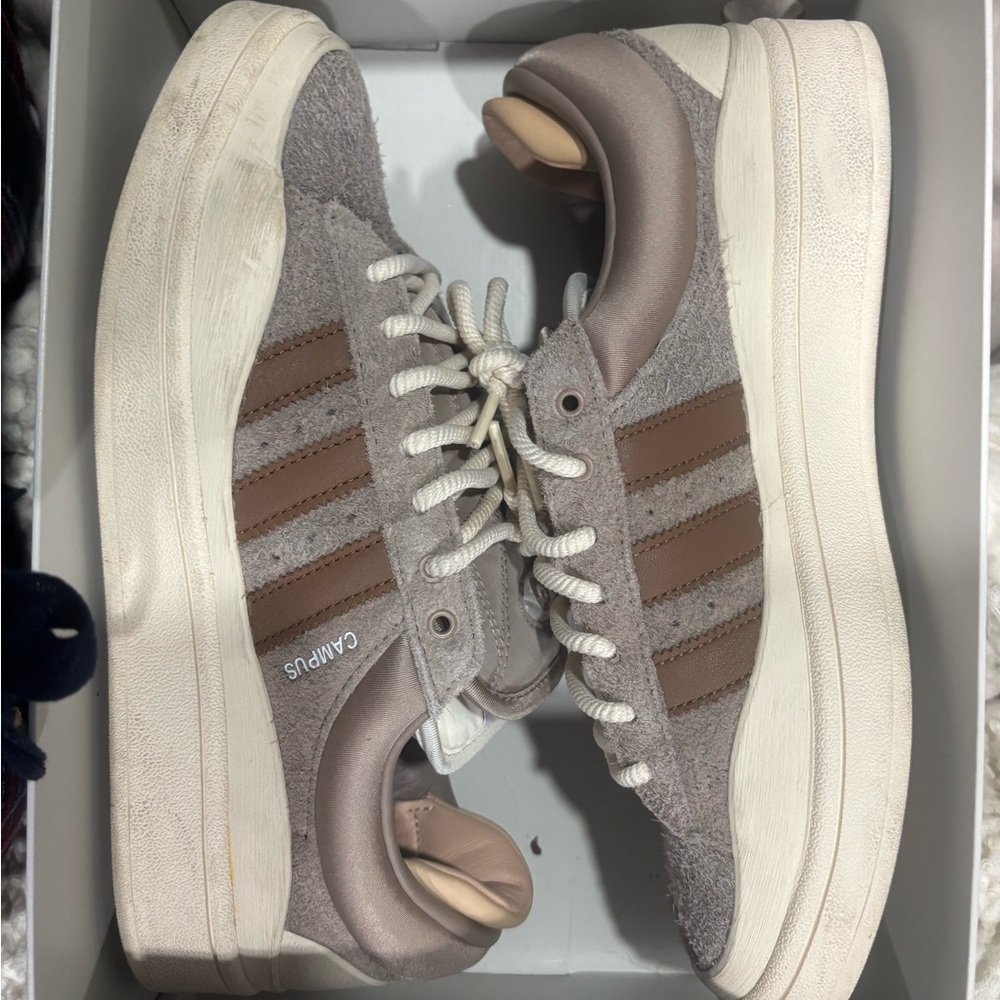 Adidas Bad Bunny Campus Shoes - White and Black